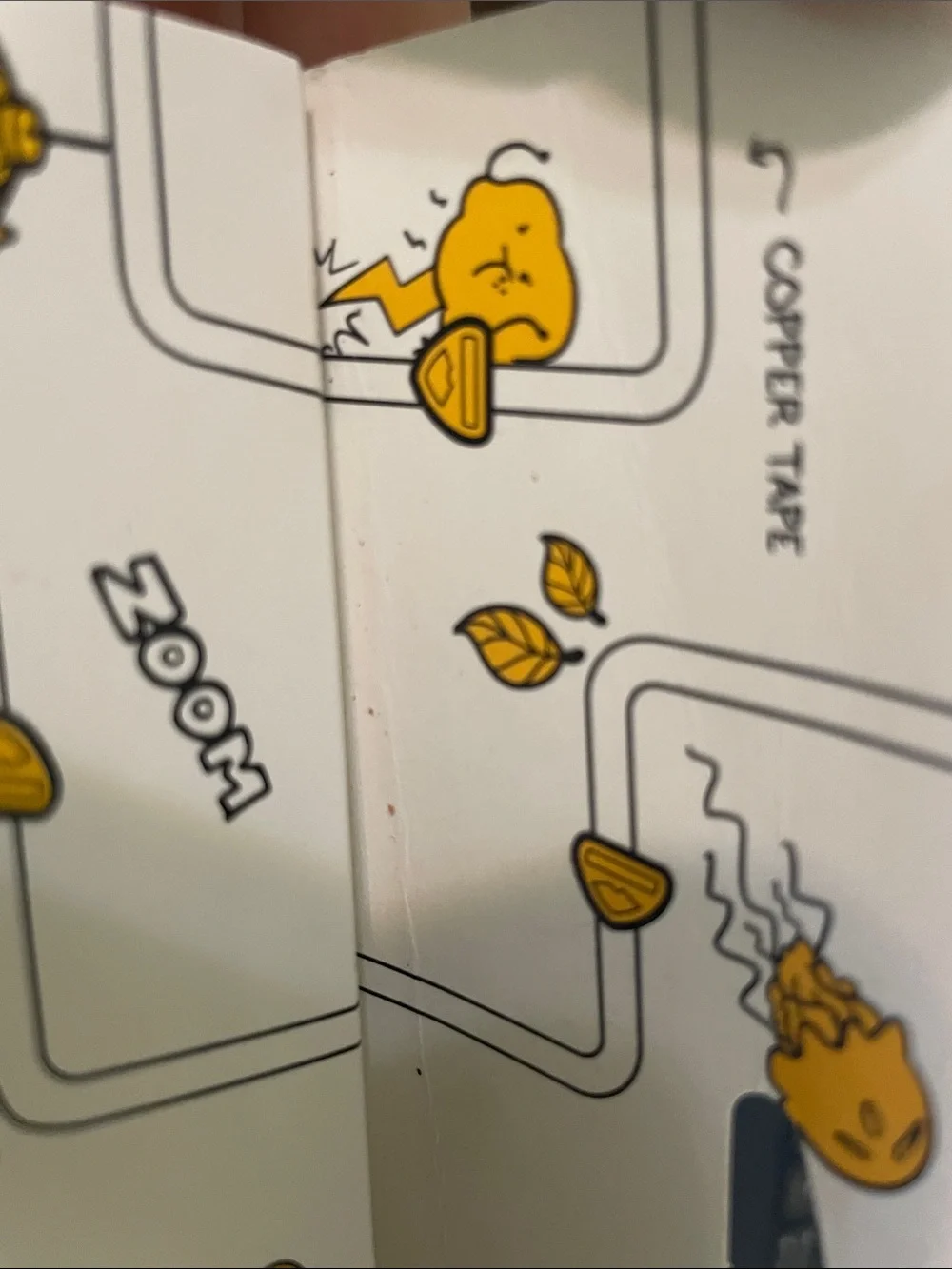 Chibi Lights LED Circuit Stickers — White & Yellow Creative Electronics Kit